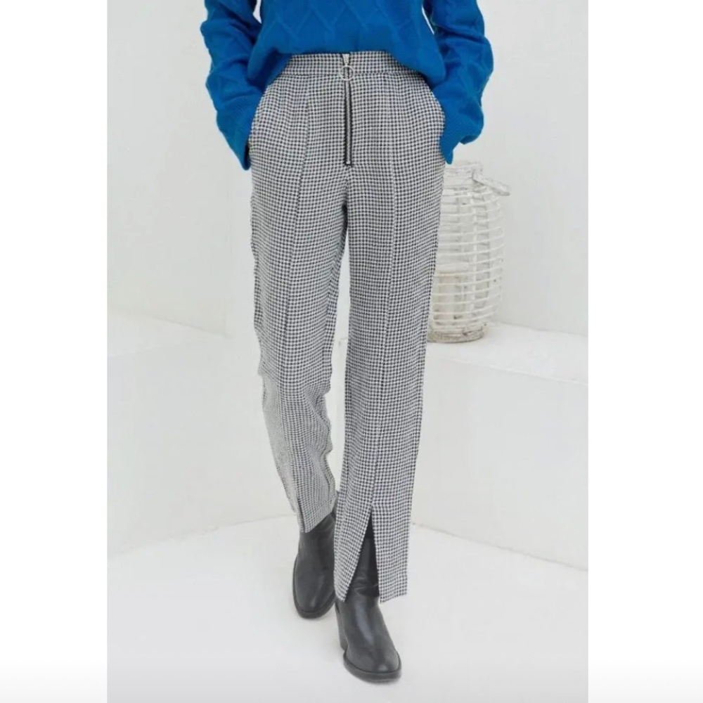 Petite Studio Houndstooth Addison Pant NWT
